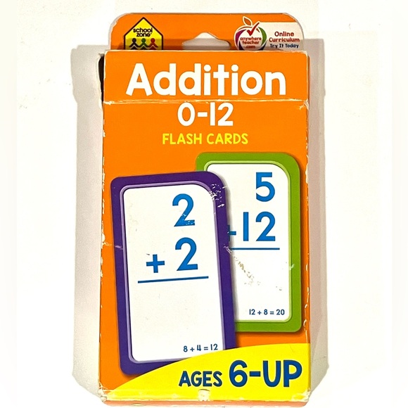 Other - Addition 0-12 Flash Cards